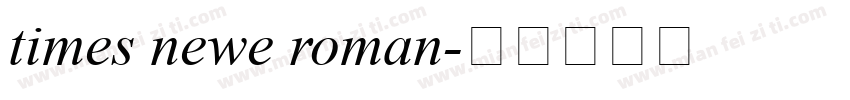 times newe roman字体转换